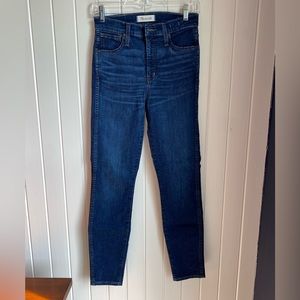 Madewell 10” High-Rise Skinny Jeans, Size 26
